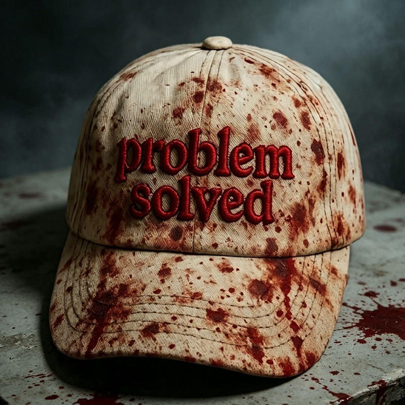Halloween-themed Baseball Cap With Digital Print Dark-style Outdoor Couples Hat