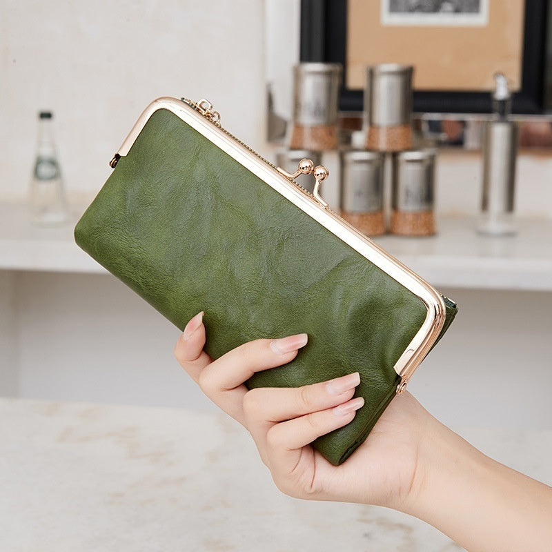 Retro Clip Multifunctional All-match Folding Coin Purse