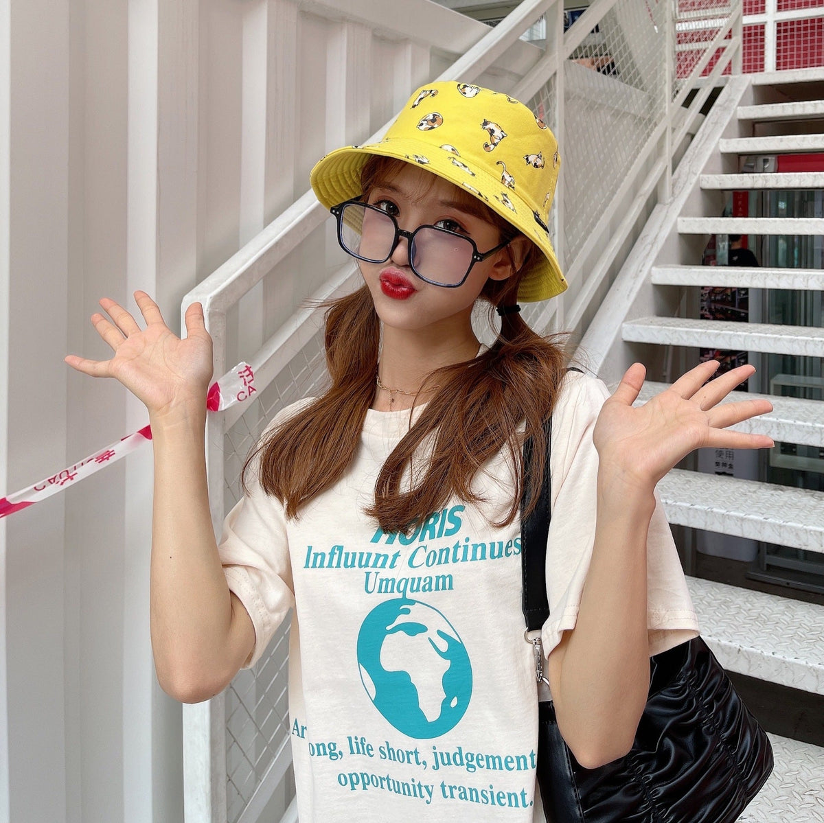 Women's Animal-print Reversible Bucket Hat