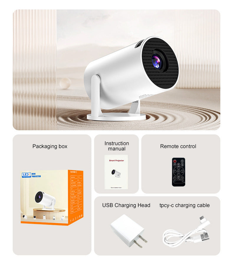 MINI Wireless Same Screen HD Portable Projector For Home Use