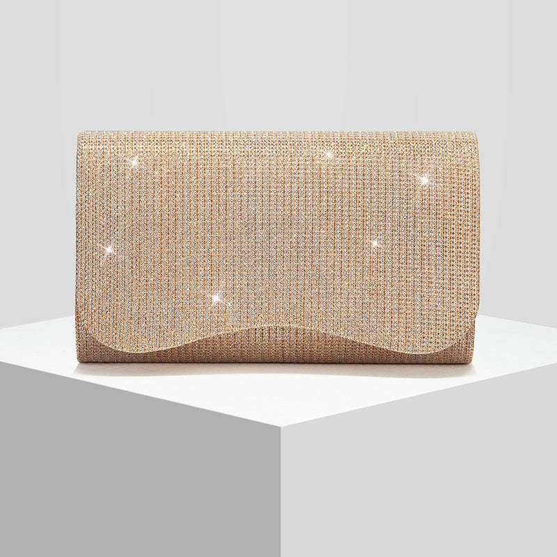 Womens Fashionable Shimmering Evening Clutch Bag