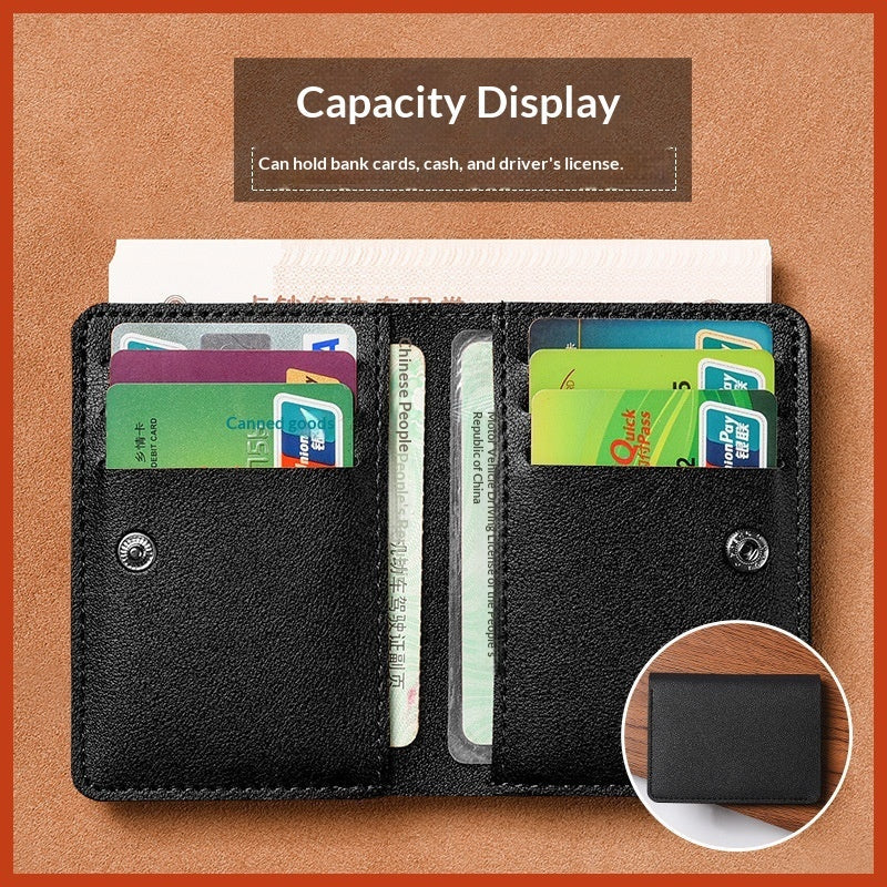 Womens Thin Foldable Wallet And Drivers License Holder