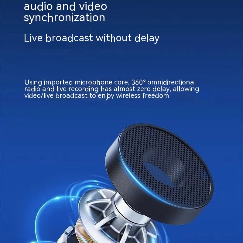 Microphone K8K9 Neckline Clip Live Radio Intelligent Noise Reduction