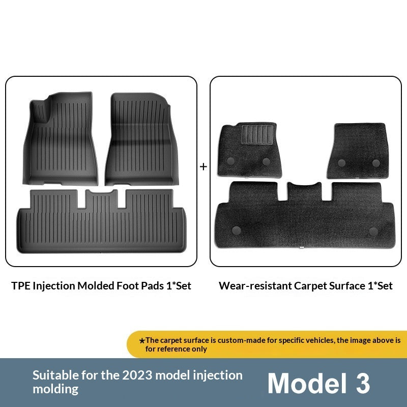 Injection-molded Snap-in Car Floor Mats
