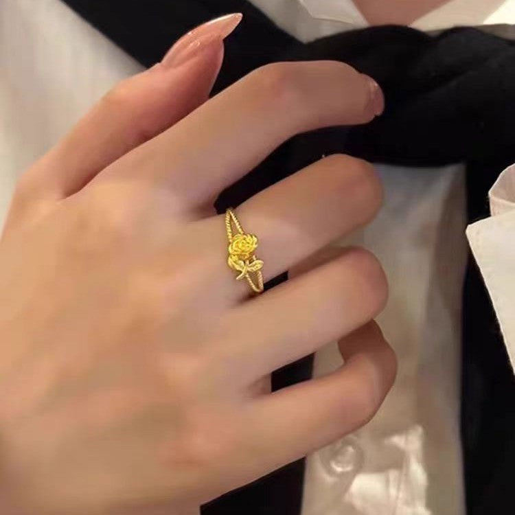 Rose Flower Ring, Womens Style Ultra-gentle