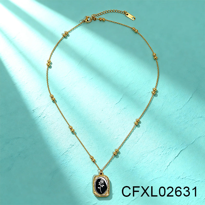 Light Luxury High-end Titanium Steel Necklace For Women