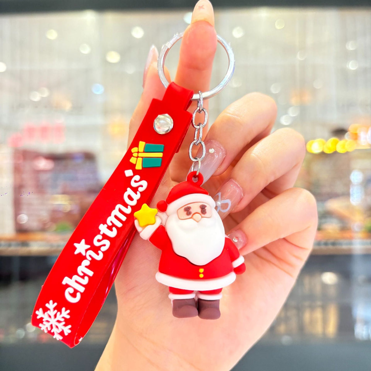 Christmas Cartoon Keychain Bag Charm