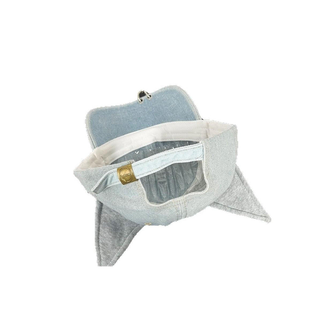 Dark-style Distressed Baseball Cap With Cat Ears Graffiti Streetwear