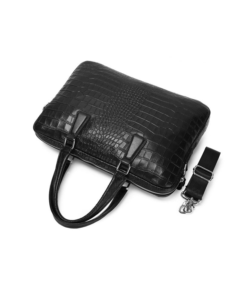 Men's Leather Business Briefcase Genuine Leather Laptop Bag