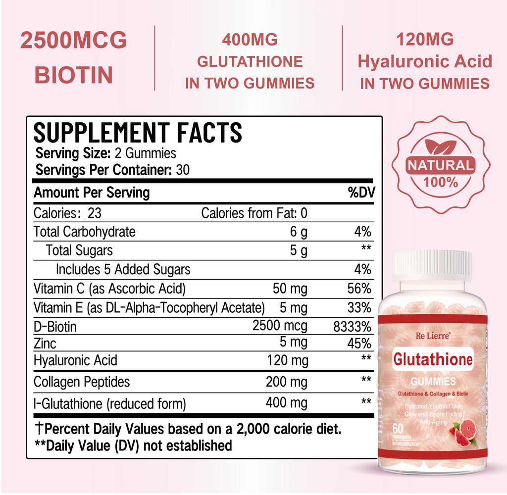 Glutathione Collagen Gummies Grapefruit Flavor