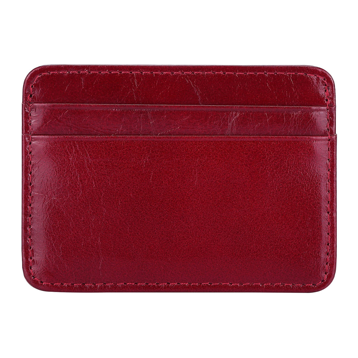 Leather Wallet Oil Wax Leather Multi-Card Bag Retro Cowhide Coin Purse Card Holder