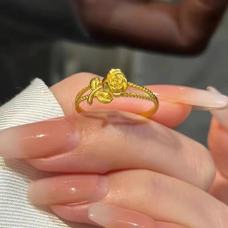 Rose Flower Ring, Womens Style Ultra-gentle