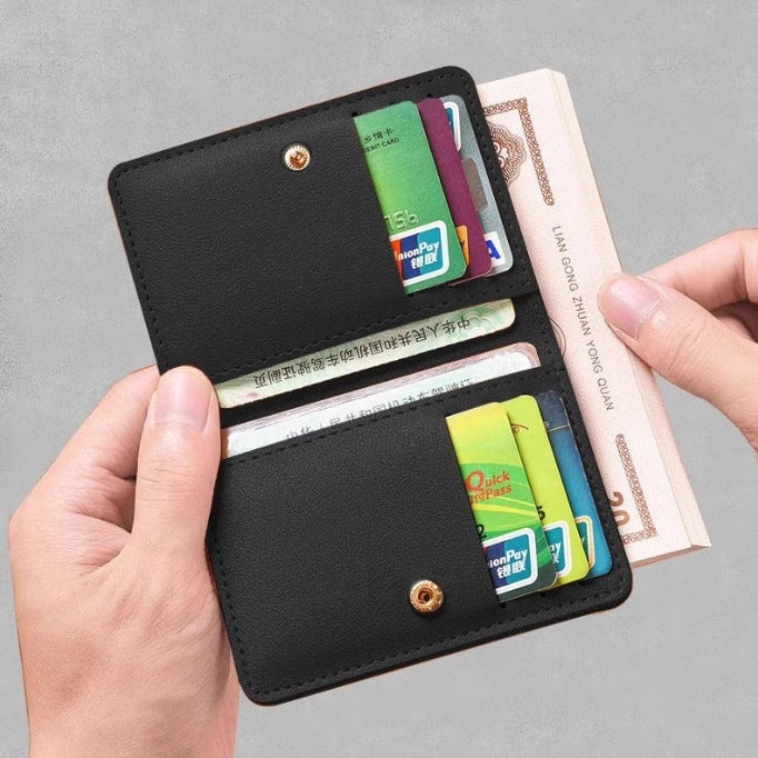 Womens Thin Foldable Wallet And Drivers License Holder