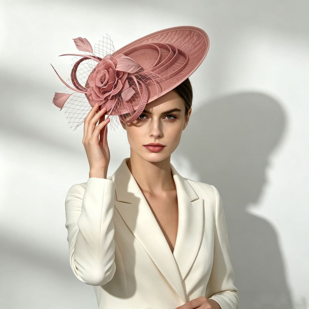 Retro Elegant Feather Headdress Hat