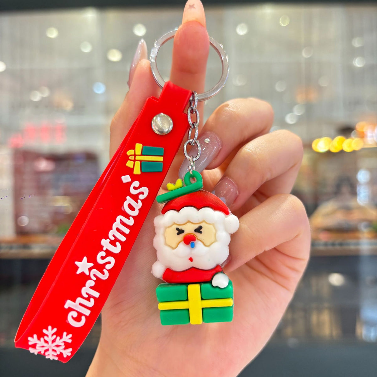 Christmas Cartoon Keychain Bag Charm
