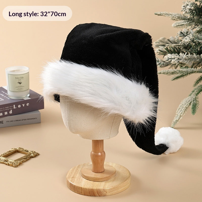 Christmas Party Plush Glowing Christmas Hat For The Elderly