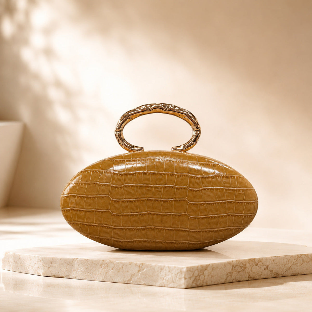 Women's Evening Bag 2026 New Crocodile Pattern Clutch Bag Fashionable Light Luxury Party Handbag High-End Single Shoulder Crossbody Bag