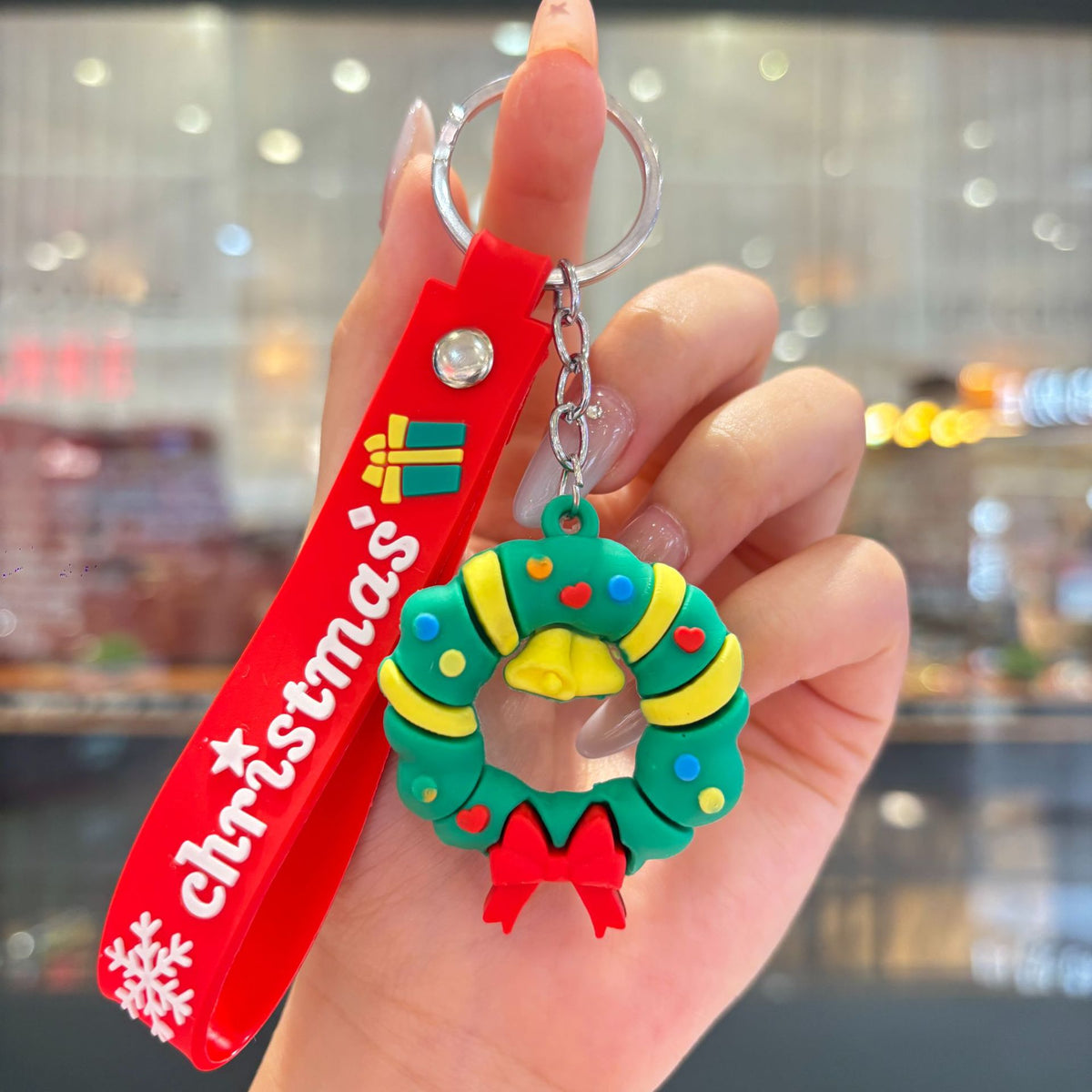 Christmas Cartoon Keychain Bag Charm