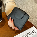 Womens Short Wallet Made From Full-grain Cowhide