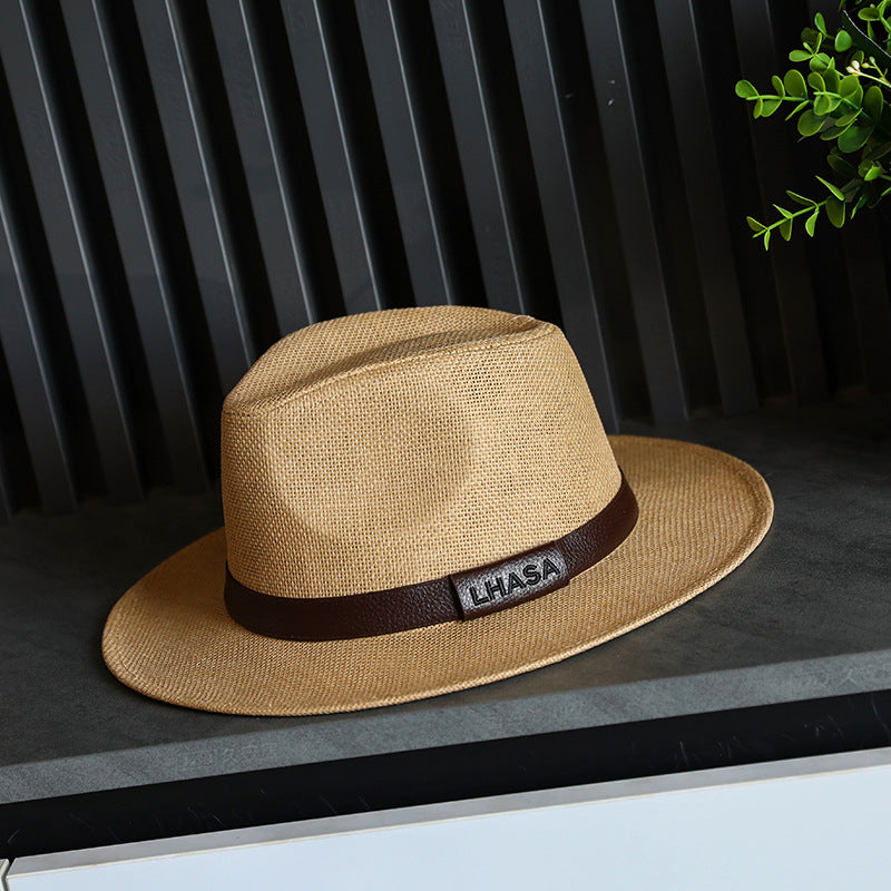 British-style Straw Sun Hat For Men Perfect For The Beach