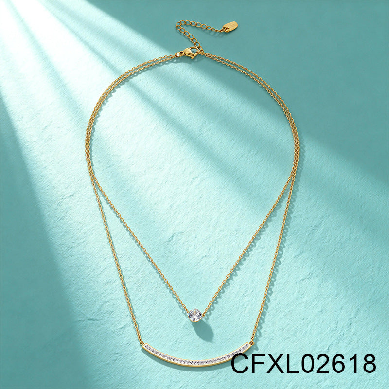 Light Luxury High-end Titanium Steel Necklace For Women