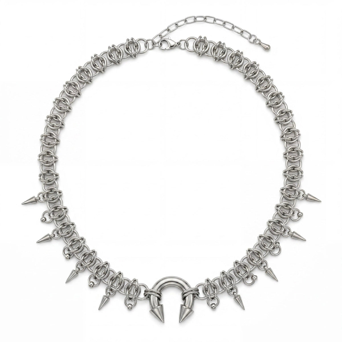 Spiked Pendant Necklace For Men And Women