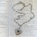 Women's Casual Engraved Heart-shaped Necklace