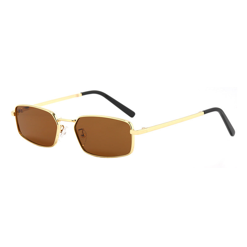 Fashionable Metal Small-square Frame Trendy Sunglasses