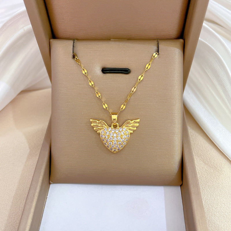 Banquet Wedding Necklace Women's Clavicle Chain, Titanium Steel