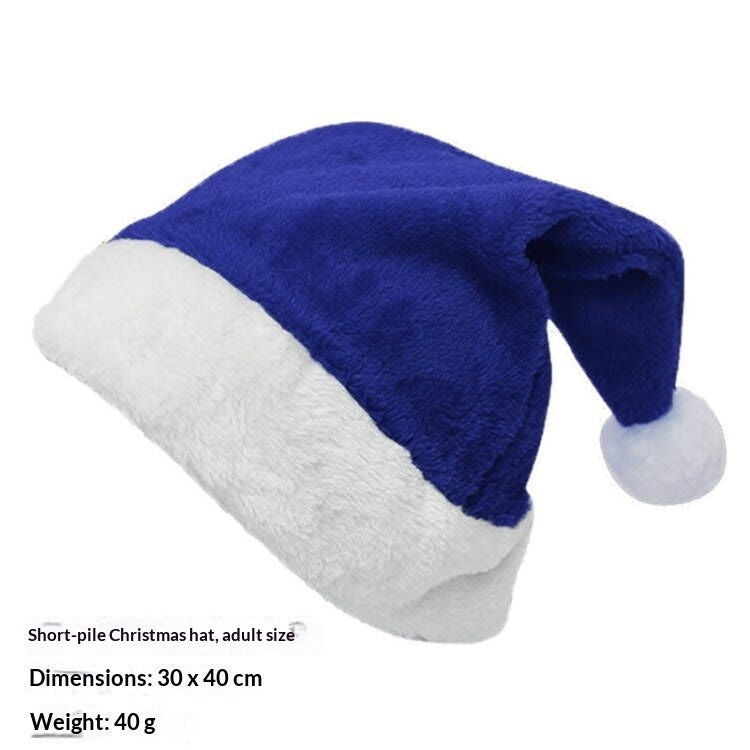 Christmas Party Plush Glowing Christmas Hat For The Elderly