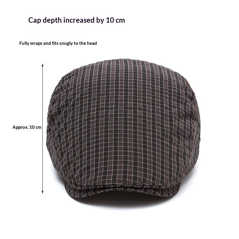 British-style Plaid Beret For Men And Women