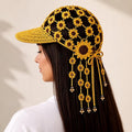 Women's Sunflower Cutout Baseball Cap