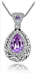 European And American Crystal Earrings And Necklace