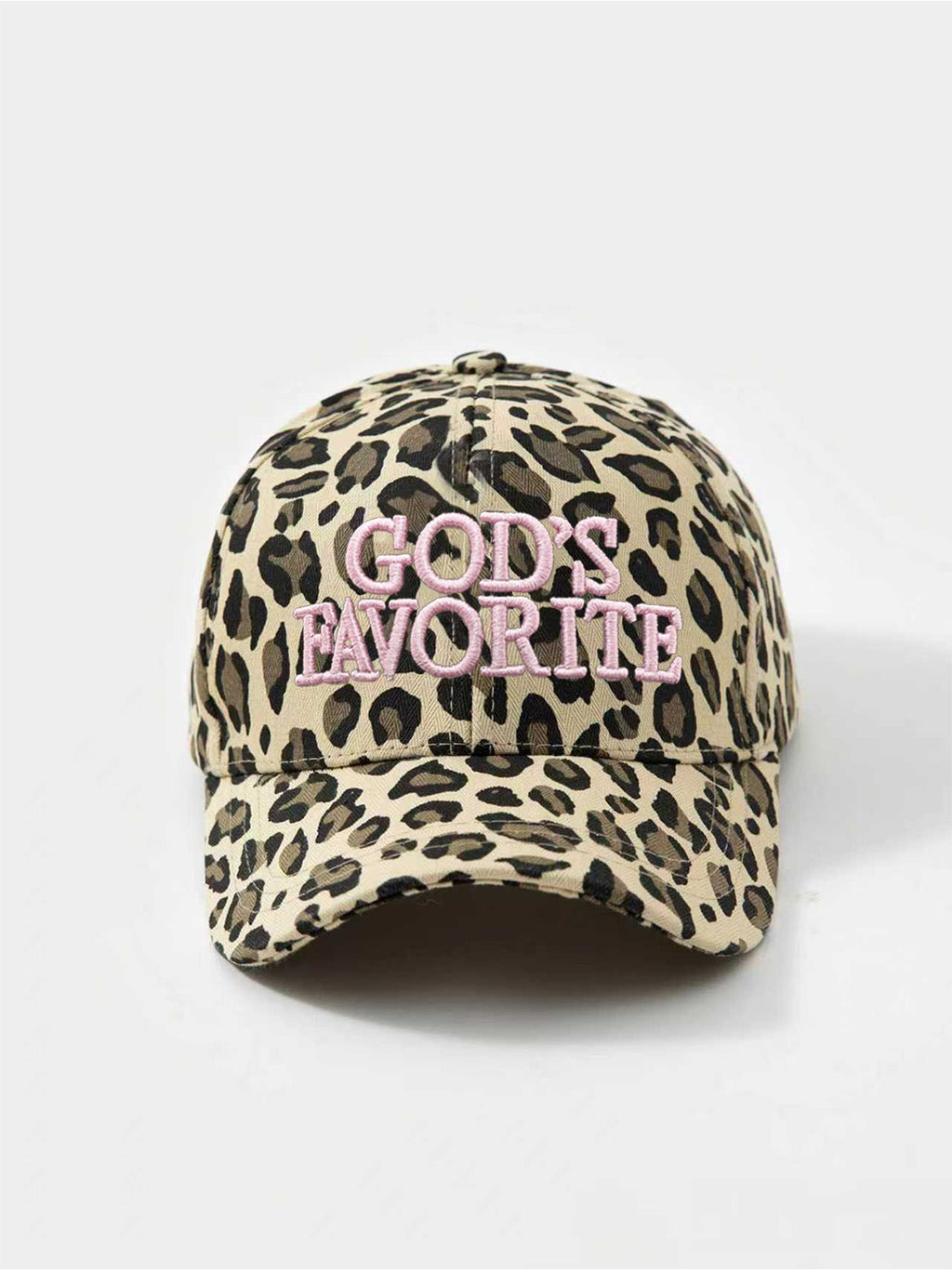 Outdoor Embroidered Leopard-print Baseball Cap