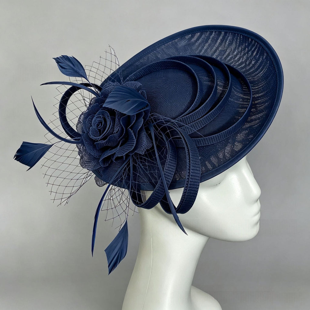 Retro Elegant Feather Headdress Hat