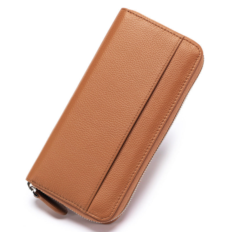 Large-capacity Women's Wallet Made Of Top-layer Cowhide