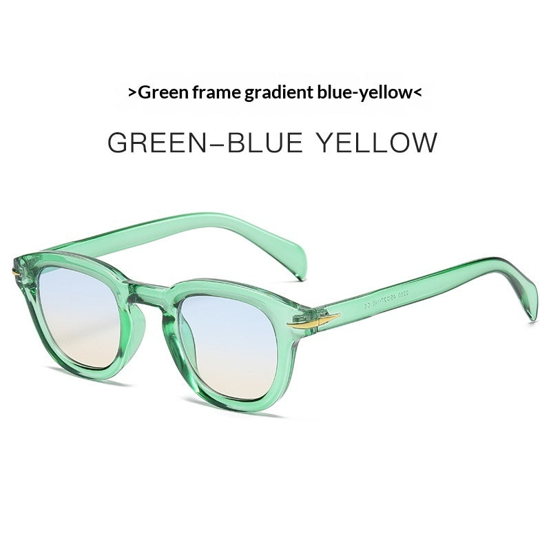 Korean-style Trendy Round-studded Small-frame Sunglasses