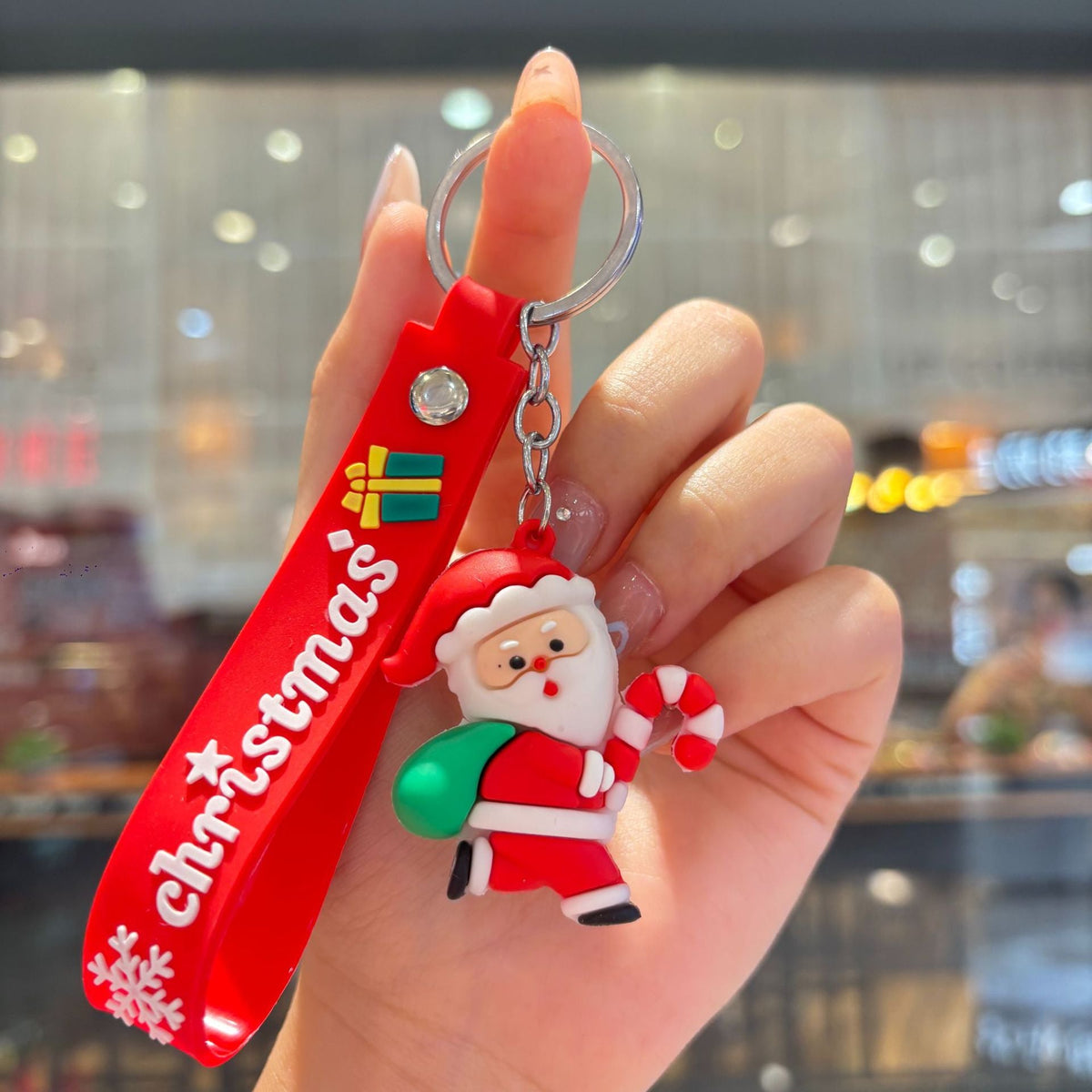 Christmas Cartoon Keychain Bag Charm