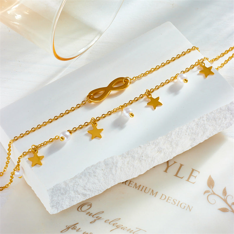 Fashionable Vintage Multi-layered Tassel Anklet