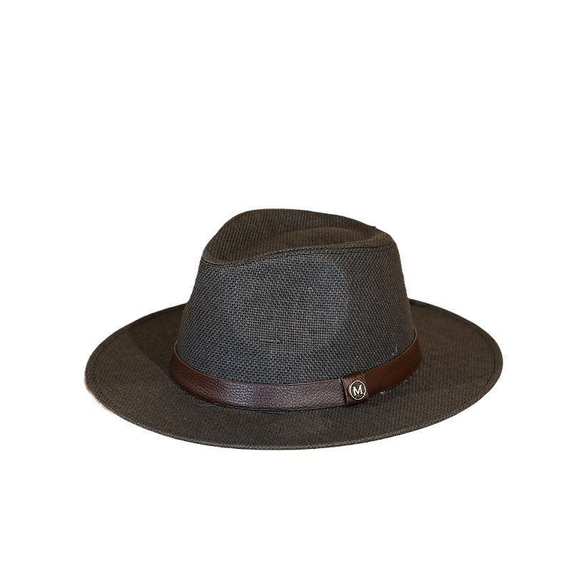 British-style Straw Sun Hat For Men Perfect For The Beach