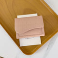 Short Fashionable Multi-color Cardholder With Zipper For Women