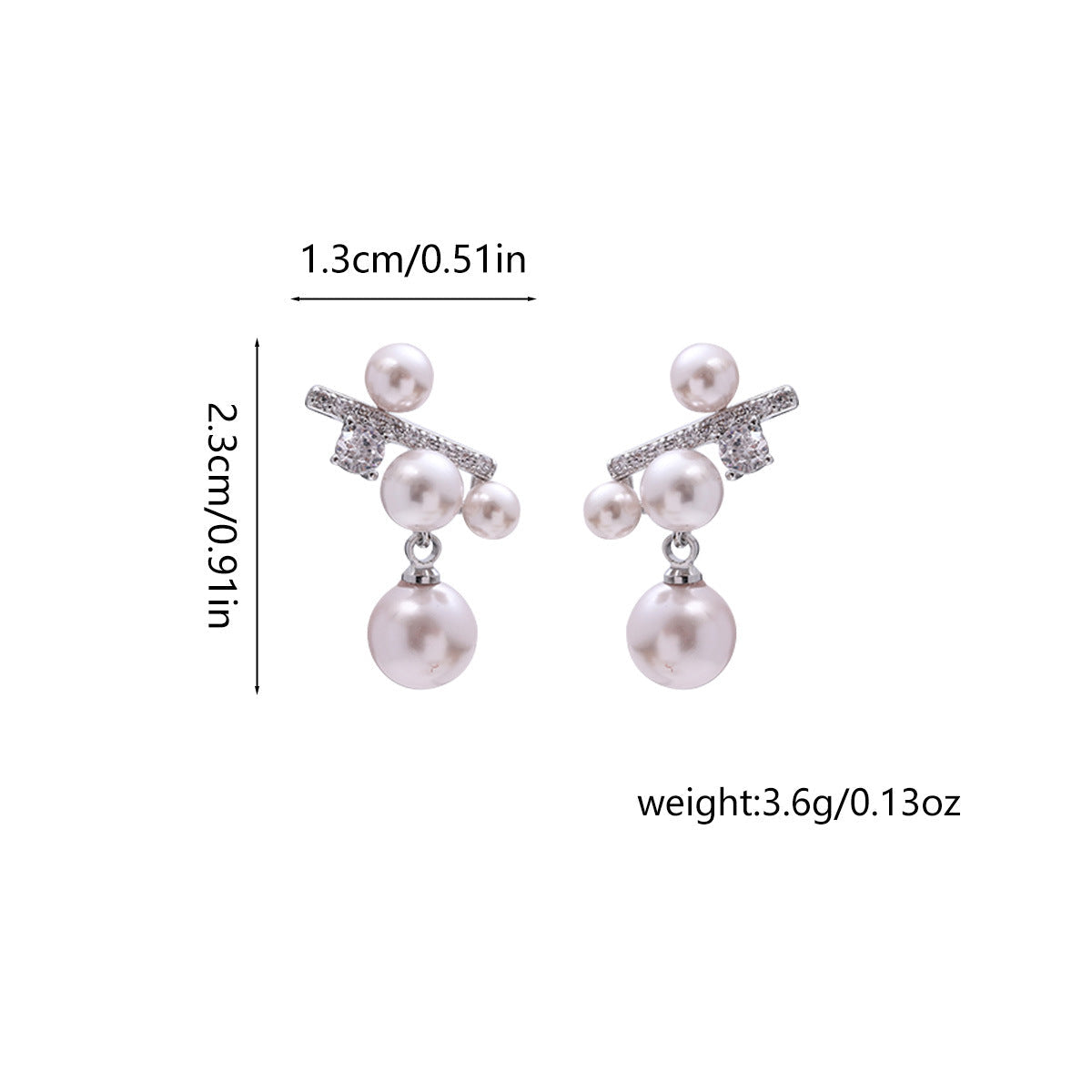 French Pearl Earrings Niche 2025 New Hot Style Design Accessible Luxury High-End Elegant Zircon Earrings For Women