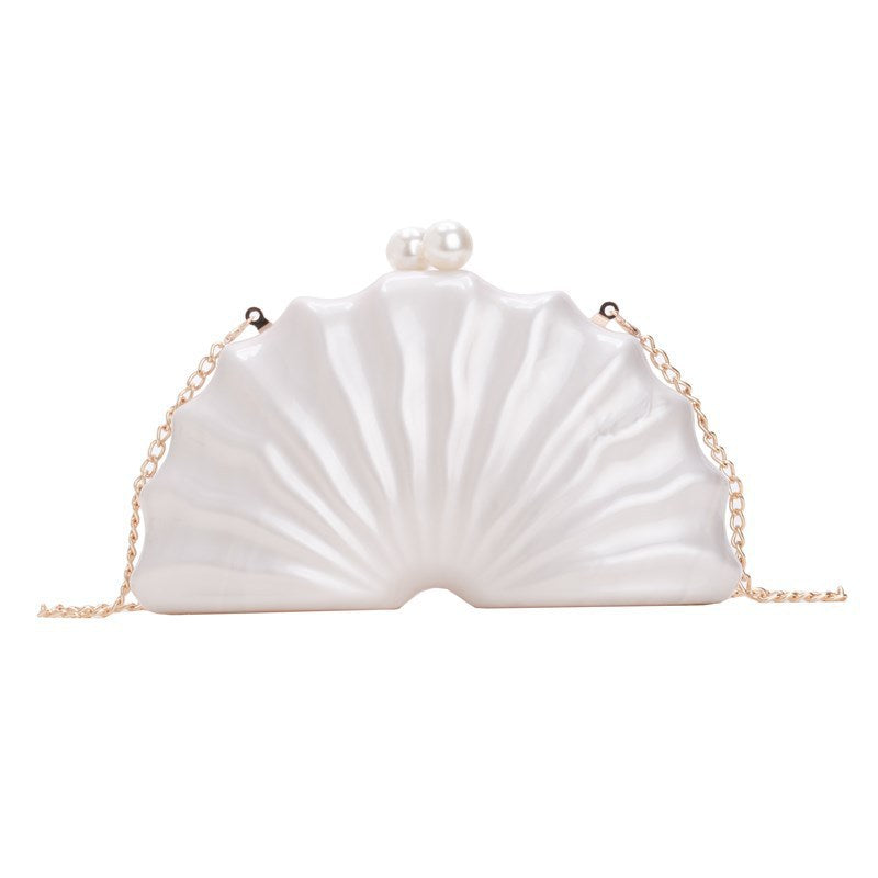Stylish Acrylic Shell-shaped Clutch Bag Luxury Fashion Evening Bag
