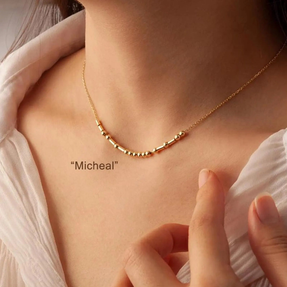 Letter Bead Bracelet Collarbone Necklace