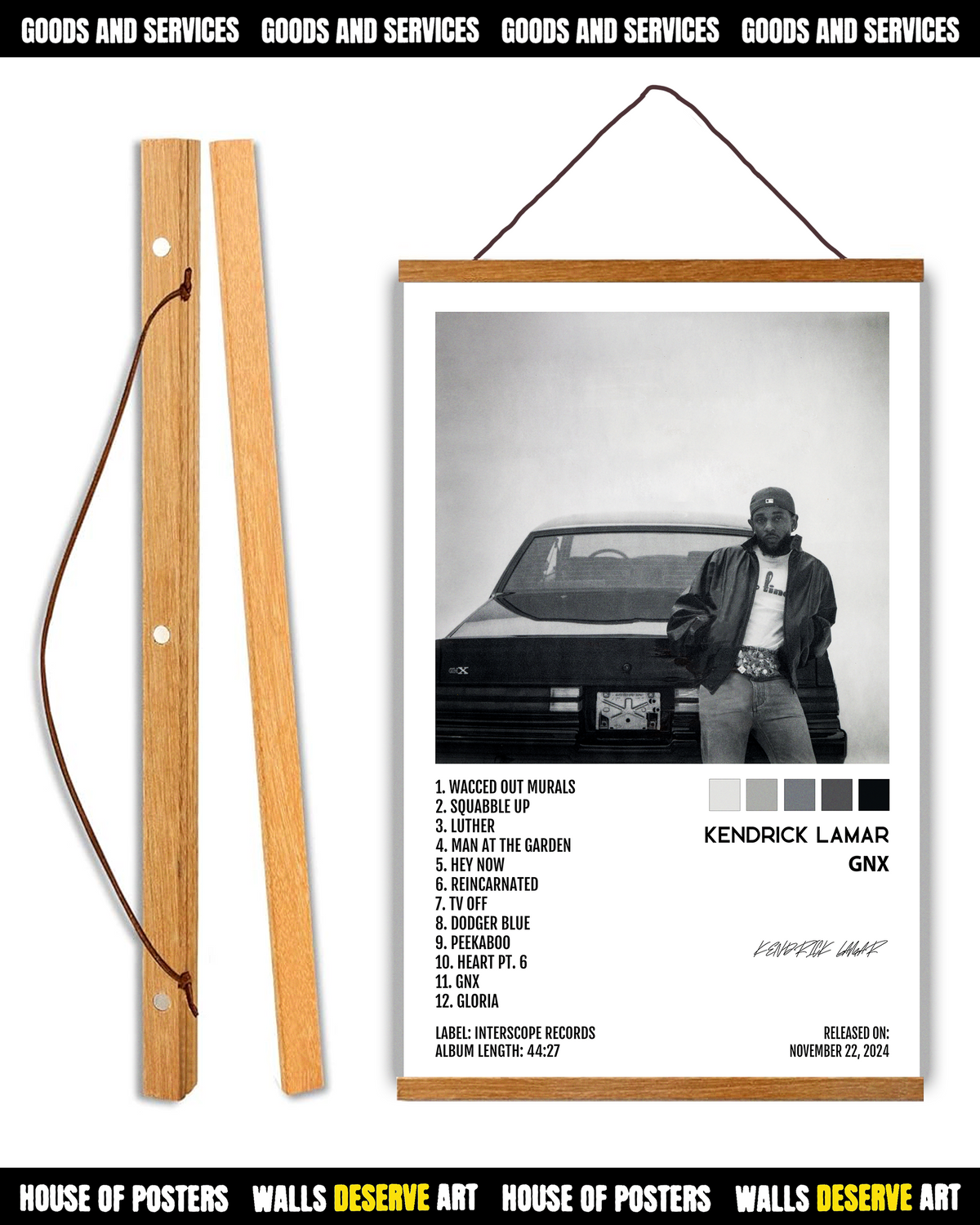 West Coast Wall – Kendrick Lamar 'GNX' Poster Set