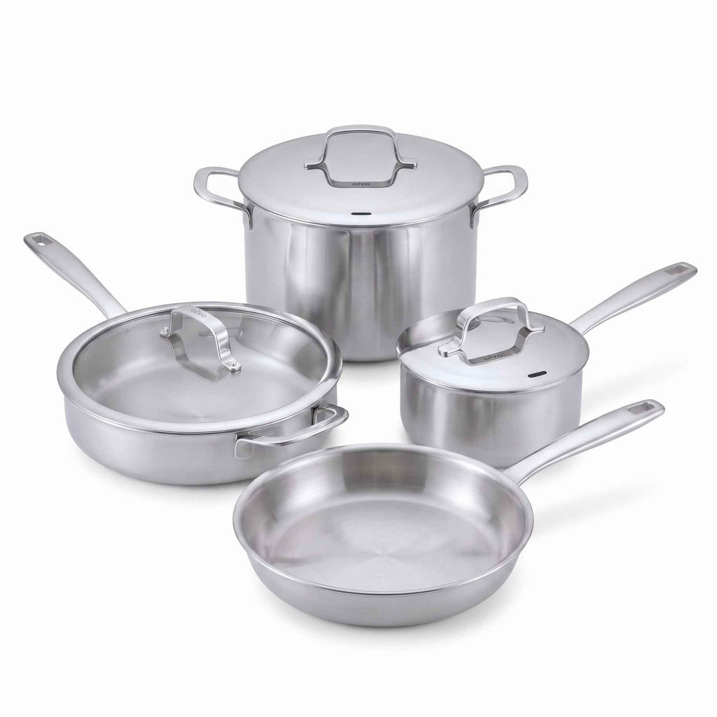 5-Ply Stainless Cookware Set, 7-Piece