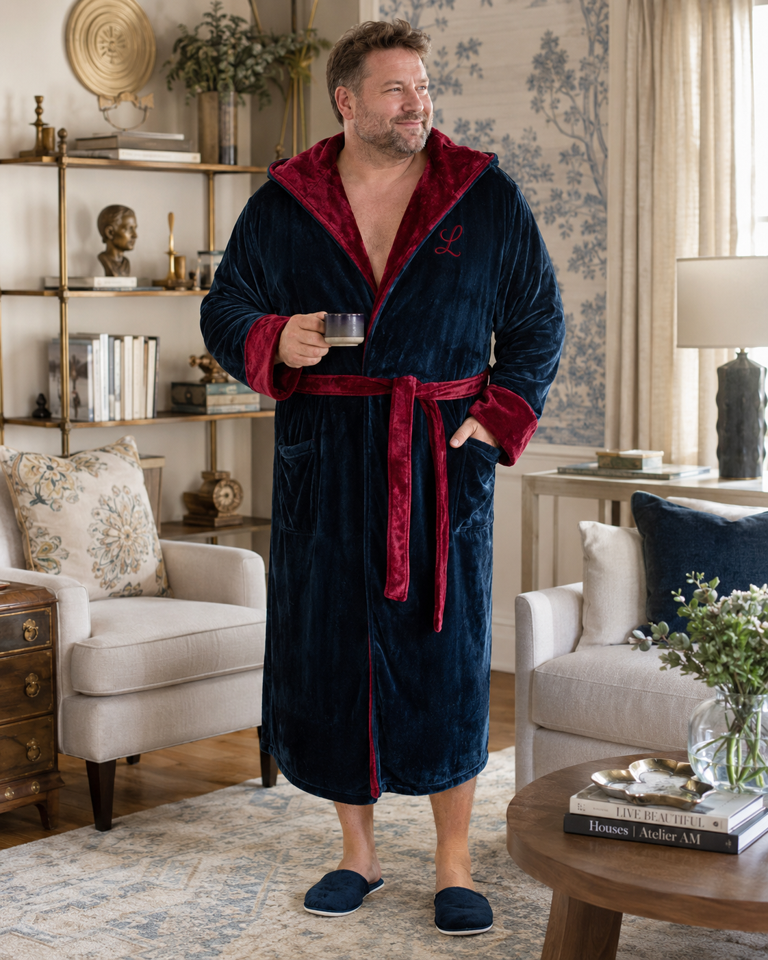 Ultra-Soft Plush Men’s Robe