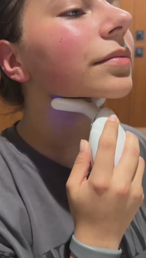 Masajeador LED para Lifting de Cuello y Rostro - Dispositivo Reafirmante y Antiedad para la Piel
