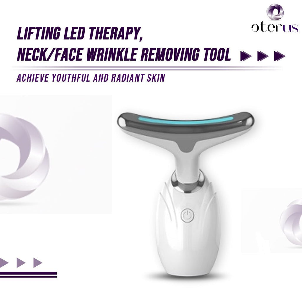 Masajeador LED para Lifting de Cuello y Rostro - Dispositivo Reafirmante y Antiedad para la Piel