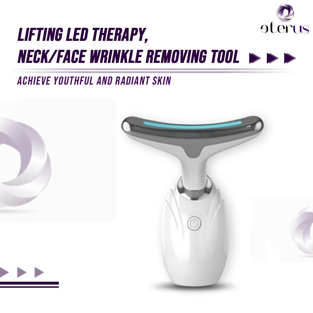 Masajeador LED para Lifting de Cuello y Rostro - Dispositivo Reafirmante y Antiedad para la Piel